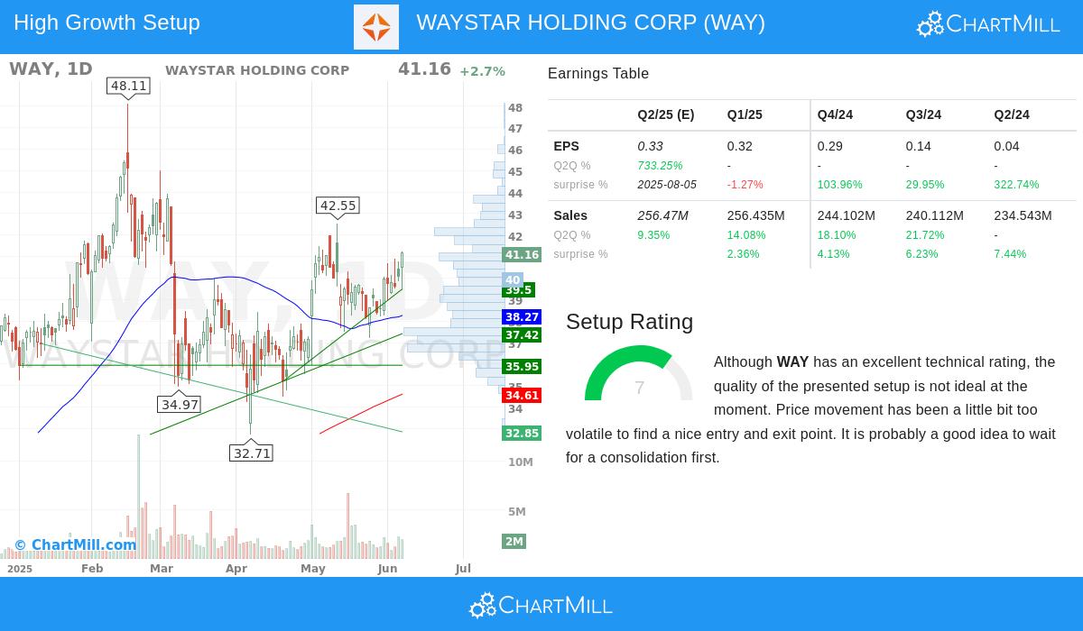 WAYSTAR HOLDING CORP stock chart