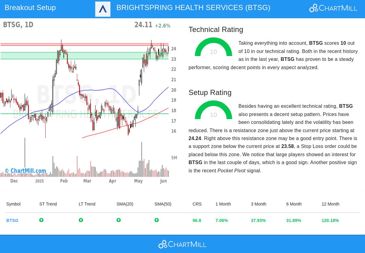BRIGHTSPRING HEALTH SERVICES stock chart