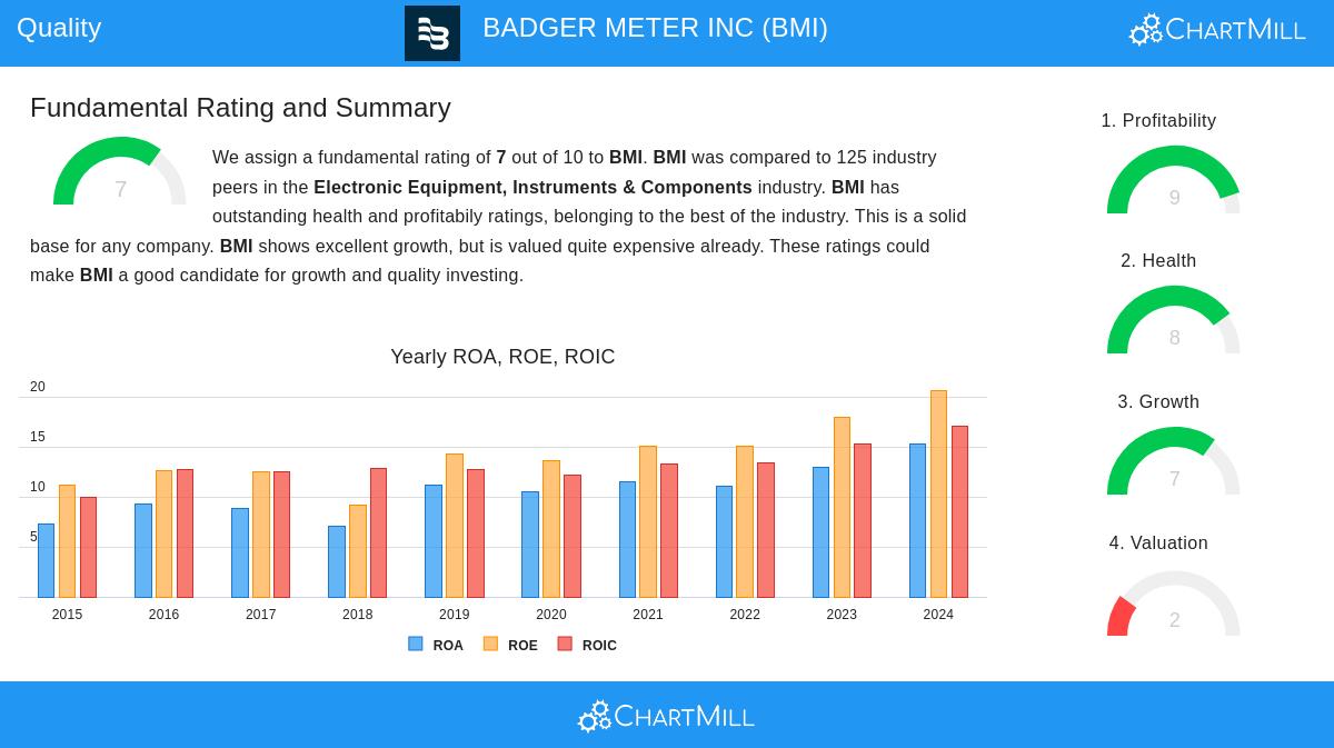 BADGER METER stock chart