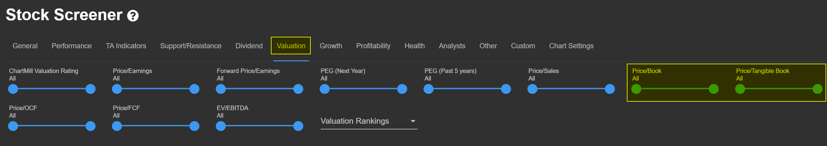 price to book and price to tangible book value