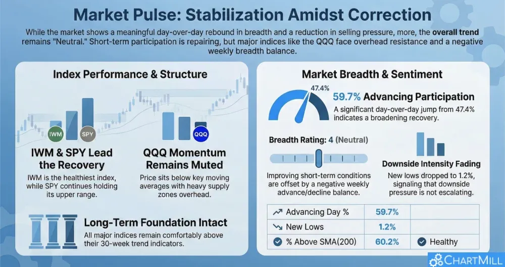 ChartMill Market Monitor Report Trends and Breadth