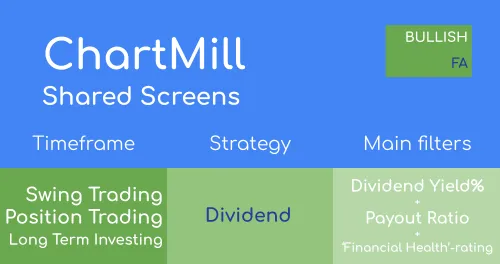 Dividend Screens - Basic Dividend Yield (minimum 2%), Decent Financial Health and Good Payout Ratio (maximum 60%) Image
