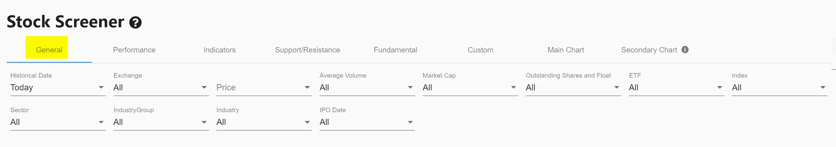 stock screening settings Retracement 17.webp