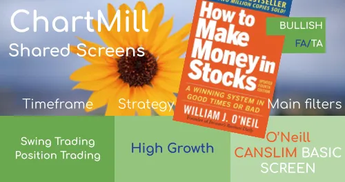 ChartMill O'Neill CANSLIM high growth trading idea
